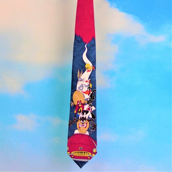 Warner Bros. Vtg 1996, Looney Tunes Necktie - Picture 2 of 16